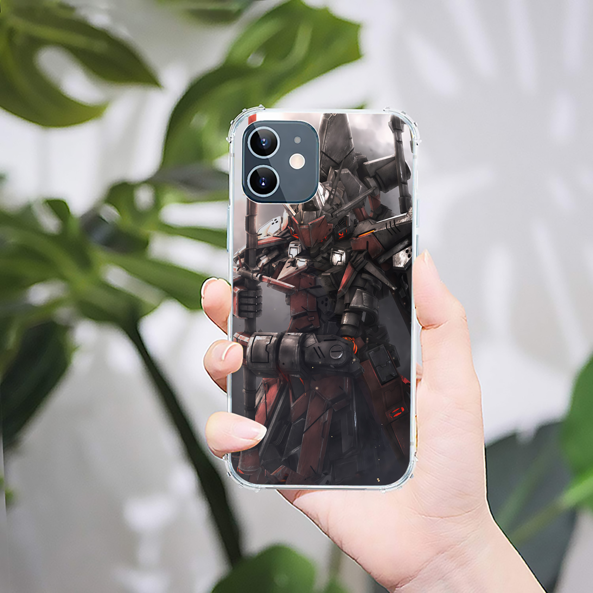 （画像用） 機動戦士ガンダム Mobile Suit Gundam 【iPhone 12シリーズ対応】透明スマホケース（クリアソフトケース）